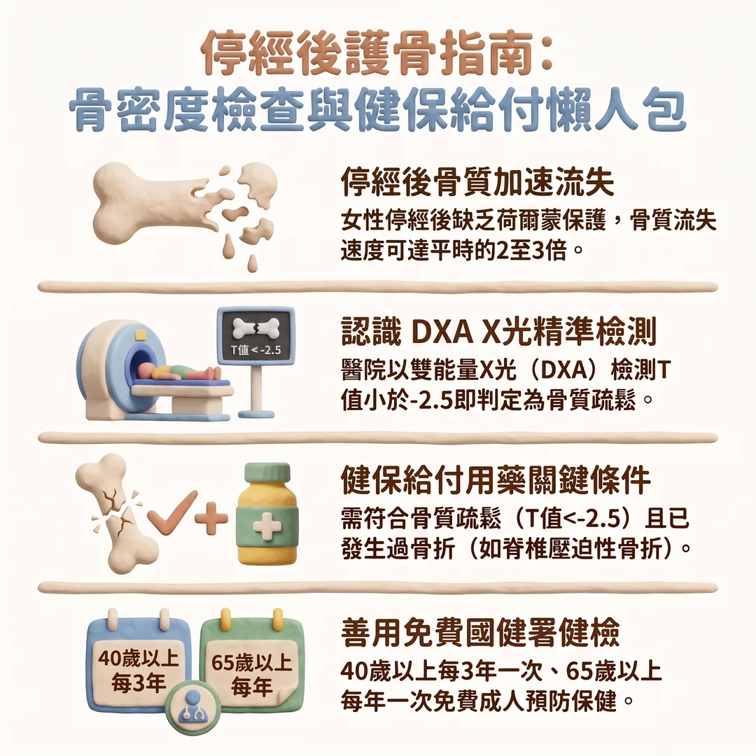 停經後護骨指南(圖/AI生成製圖)