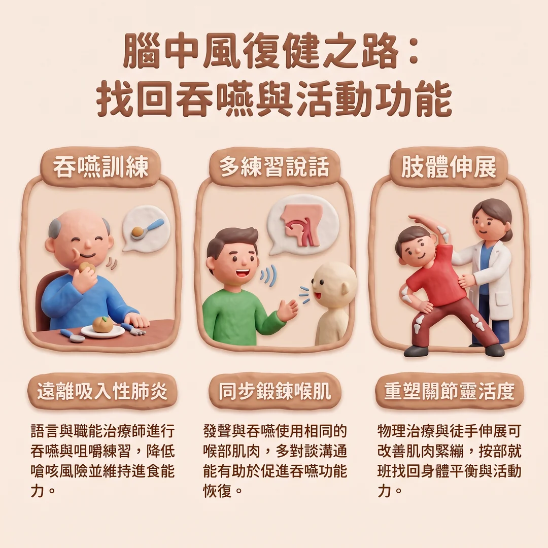 腦中風復健指南(圖/AI生成製圖)