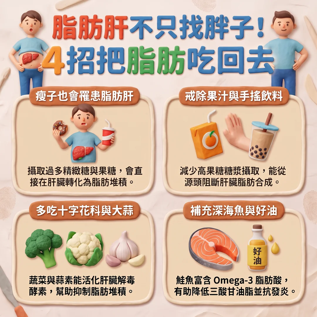 4招消除脂肪肝(圖/AI生成製圖)