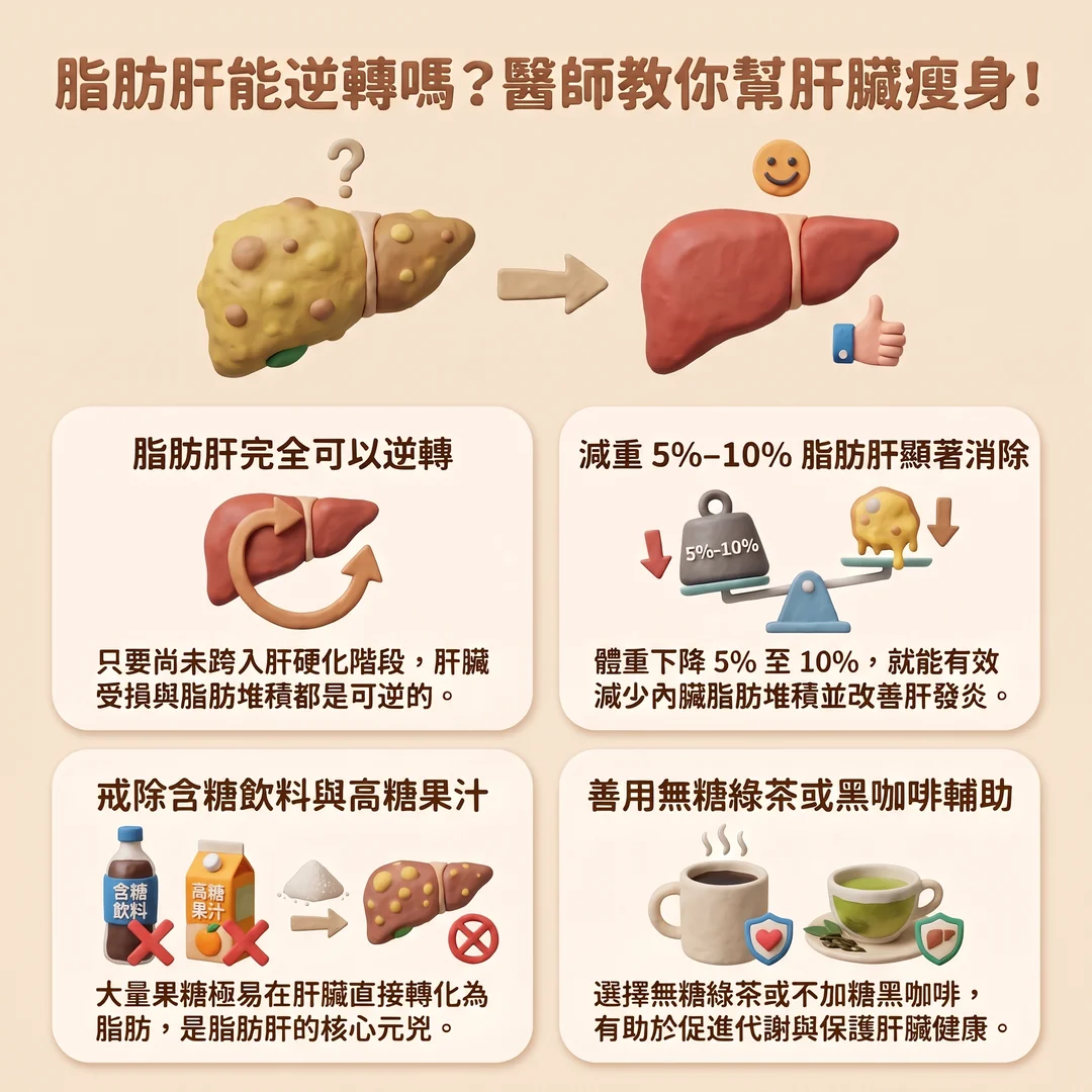 醫師教你逆轉脂肪肝(圖/AI生成製圖)